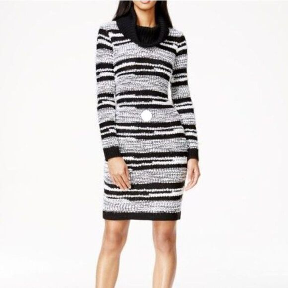 Calvin Klein Cowl Neck Sweater Dress Size L - Picture 1 of 10